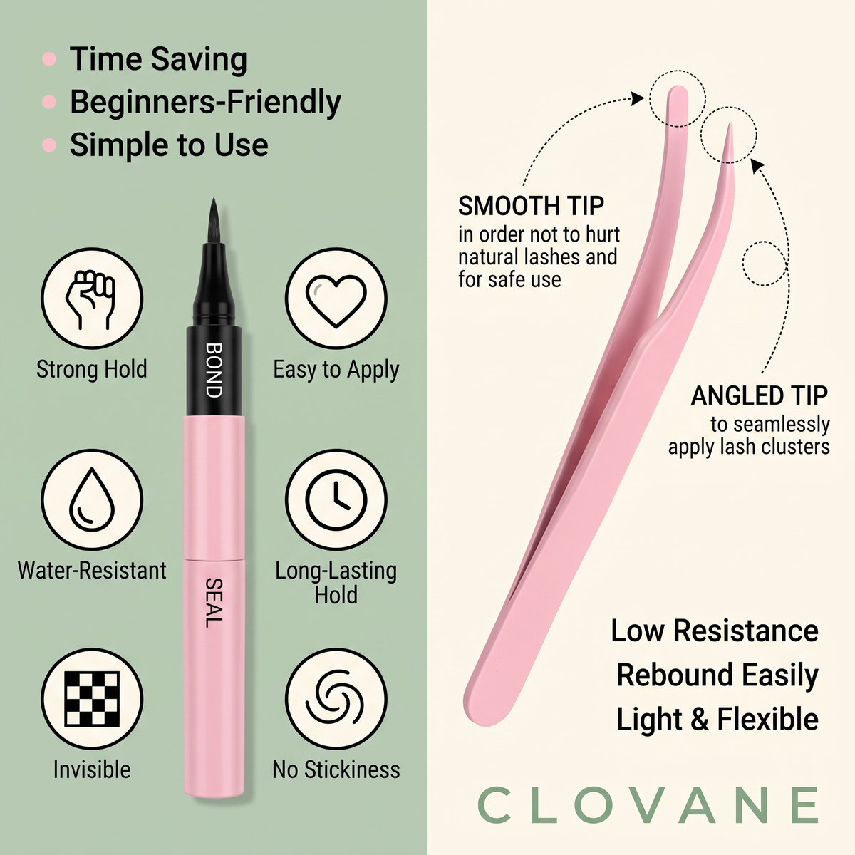 Bond-Seal applicator pen and precision tweezer