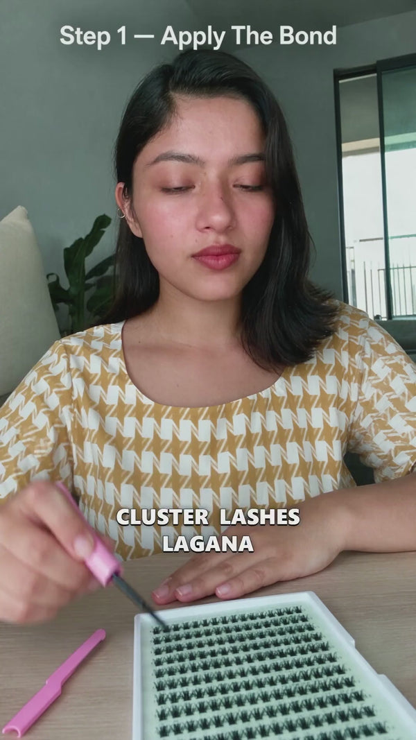 Clovane cluster lashes 4-step tutorial