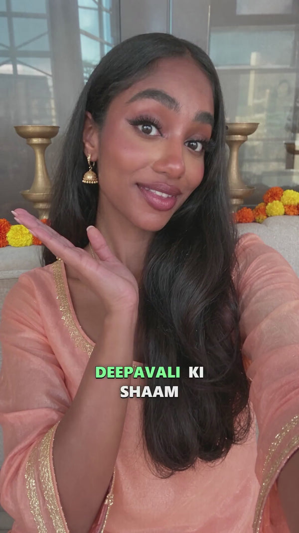 Clovane cluster lashes Deepavali look